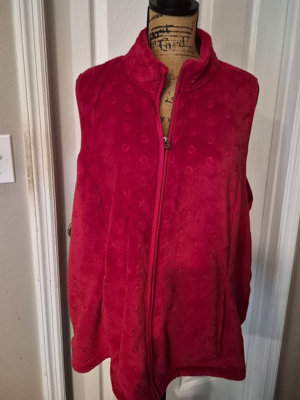 Kim Rogers Curvy Red Vest